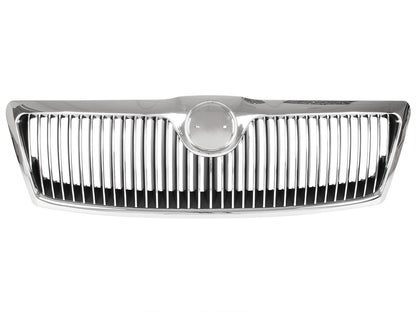 Skoda Octavia II 04-08 atrapa między reflektory (grill) CHROM + CZARNO-CHROMOWANE szczebelki