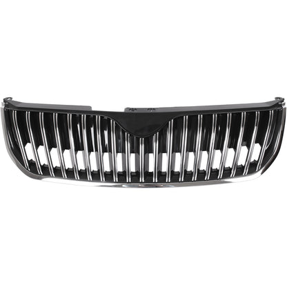 Skoda Superb II 08-13 atrapa między reflektory GRILL CZARNA + CHROM