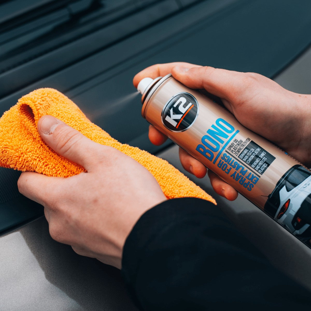 Spray do nabłyszczana i odnawiania plastików K2 BONO 300ml aerozol K150