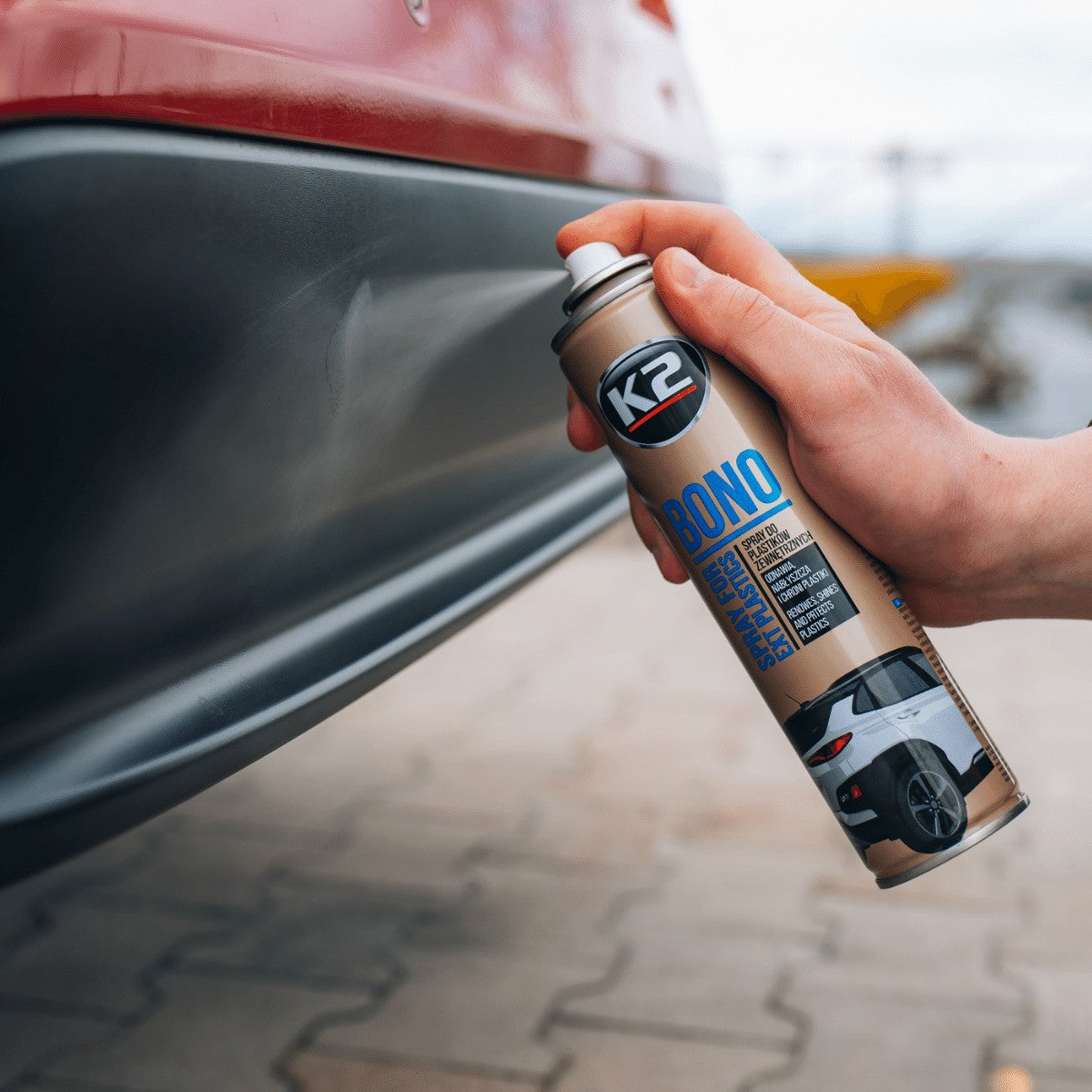Spray do nabłyszczana i odnawiania plastików K2 BONO 300ml aerozol K150