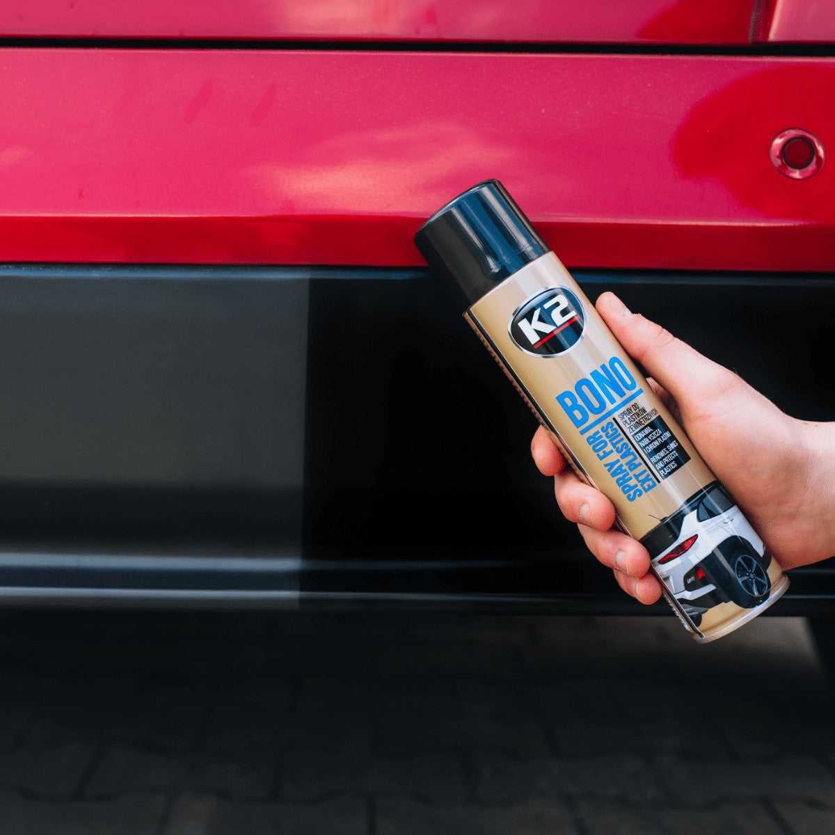 Spray do nabłyszczana i odnawiania plastików K2 BONO 300ml aerozol K150