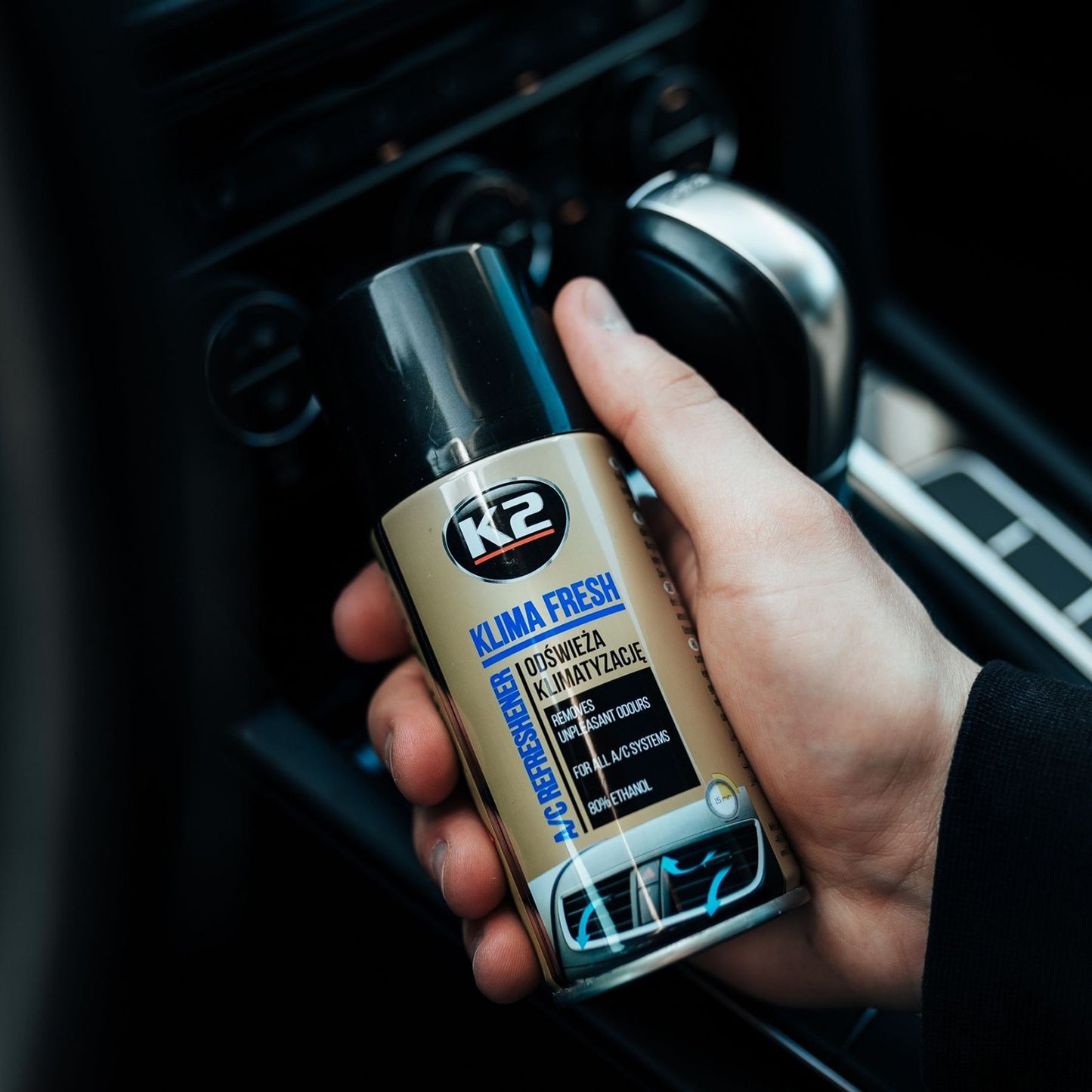 Spray do odświeżania klimatyzacji K2 KLIMA FRESH LEMON 150ml granat K222