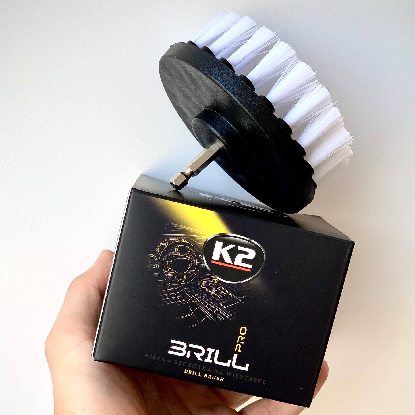 Szczotka na wiertarkę do tapicerki K2 BRILL D7050