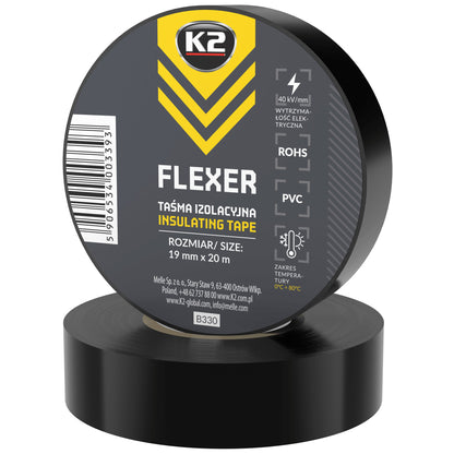 Taśma izolacyjna K2 FLEXER 19mm x 20m B330