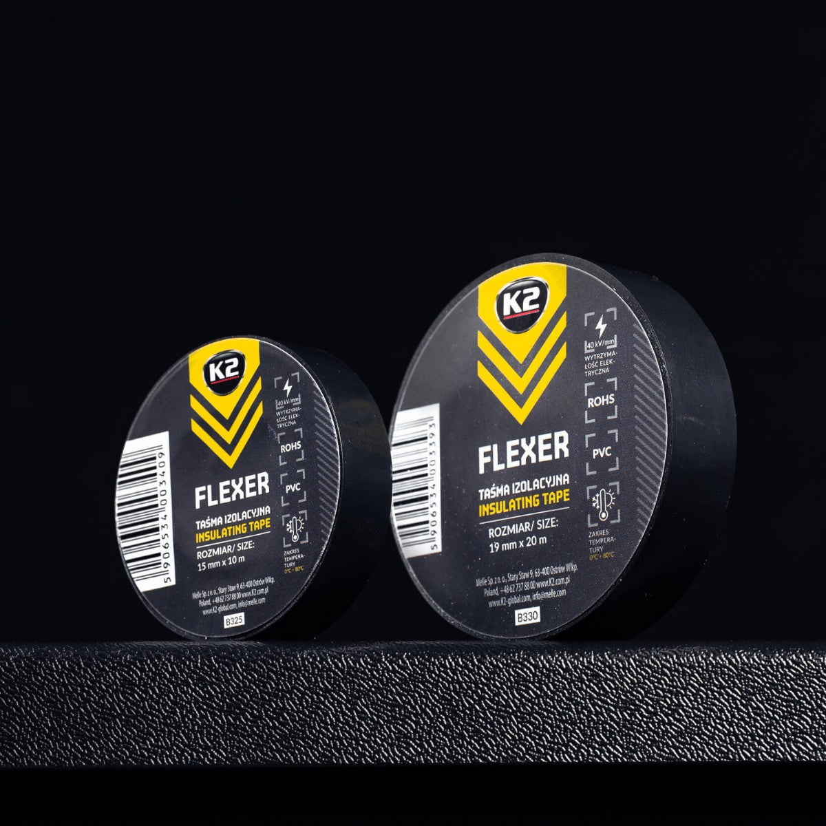 Taśma izolacyjna K2 FLEXER 19mm x 20m B330