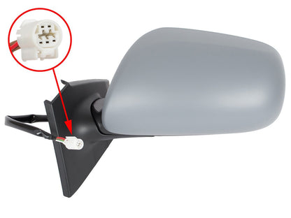 Toyota Yaris II 06-11 lusterko zewnętrzne elektryczne ogrzewane DO MALOWANIA lewe