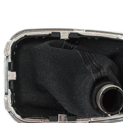VW Golf IV 97-03 gałka zmiany biegów CZARNA + mieszek z ramką CHROM 5 BIEGÓW OTWÓR 23MM