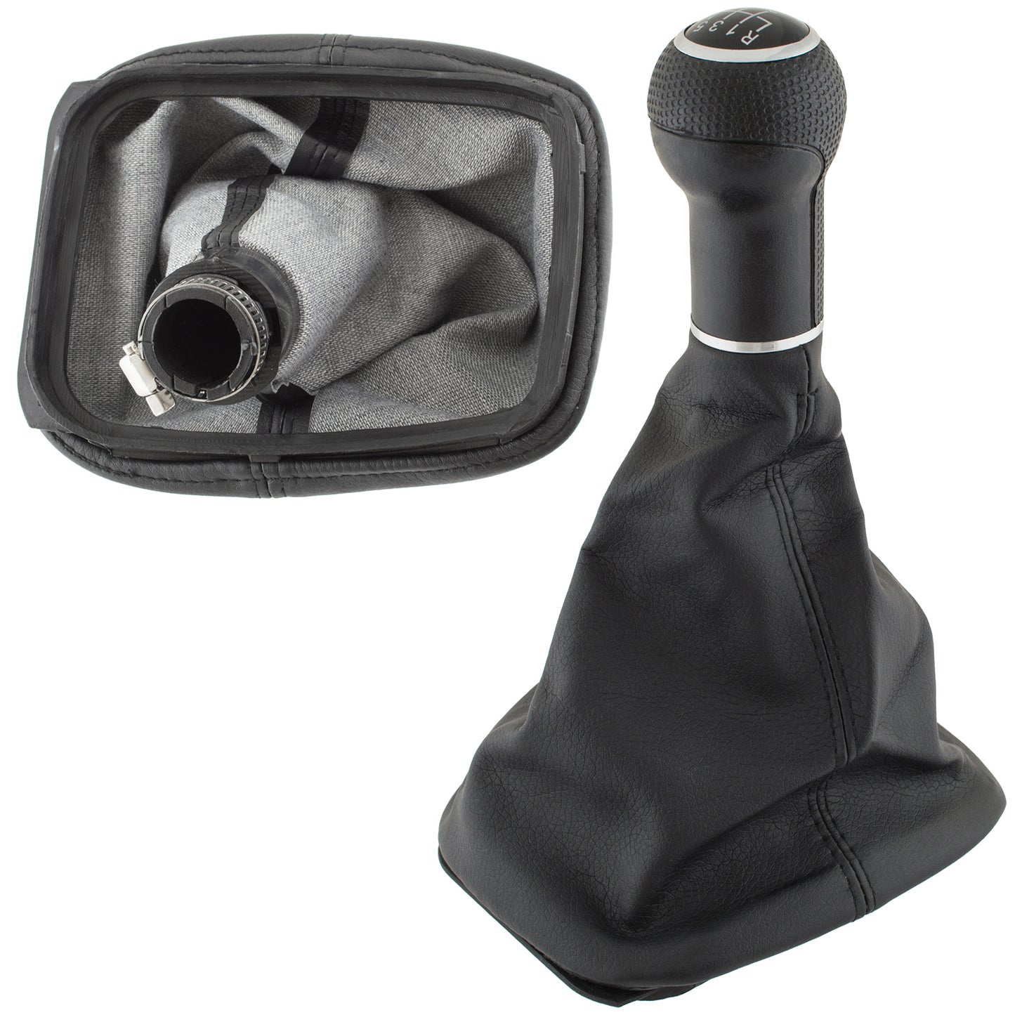 VW Golf IV 98-05 gałka zmiany biegów CZARNA 6 BIEGÓW + MIESZEK OTWÓR 23 MM