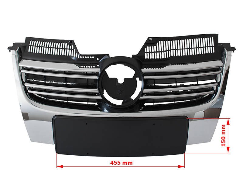 VW Golf V KOMBI 07-09 atrapa między reflektory (grill) MAŁA TABLICA REJESTRACYJNA