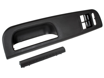 VW Passat B5 95-05 door handle BLACK front left 2 WINDOWS + BLANKING PLUG