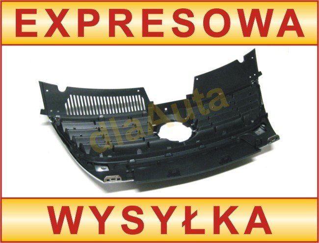 VW Passat B6 05-10 atrapa między reflektory (grill) WĄSKA TABLICA REJESTRACYJNA