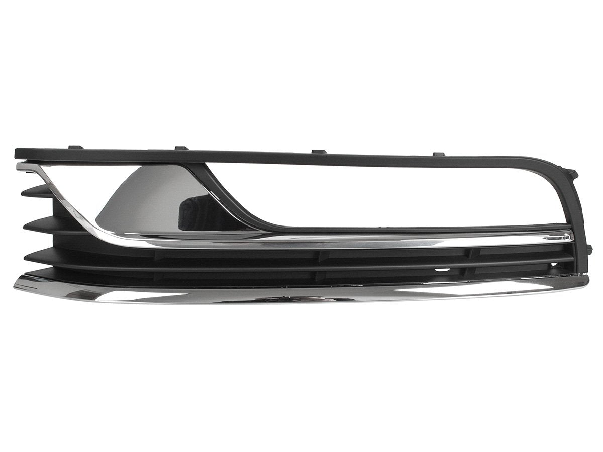 VW Passat B7 2010- Z HALOGENAMI atrapka kratka w zderzak przedni PEŁNY CHROM lewa