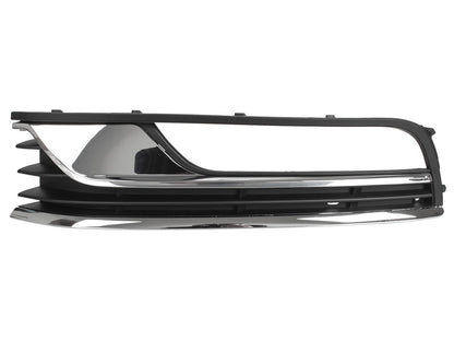 VW Passat B7 2010- Z HALOGENAMI atrapka kratka w zderzak przedni PEŁNY CHROM lewa