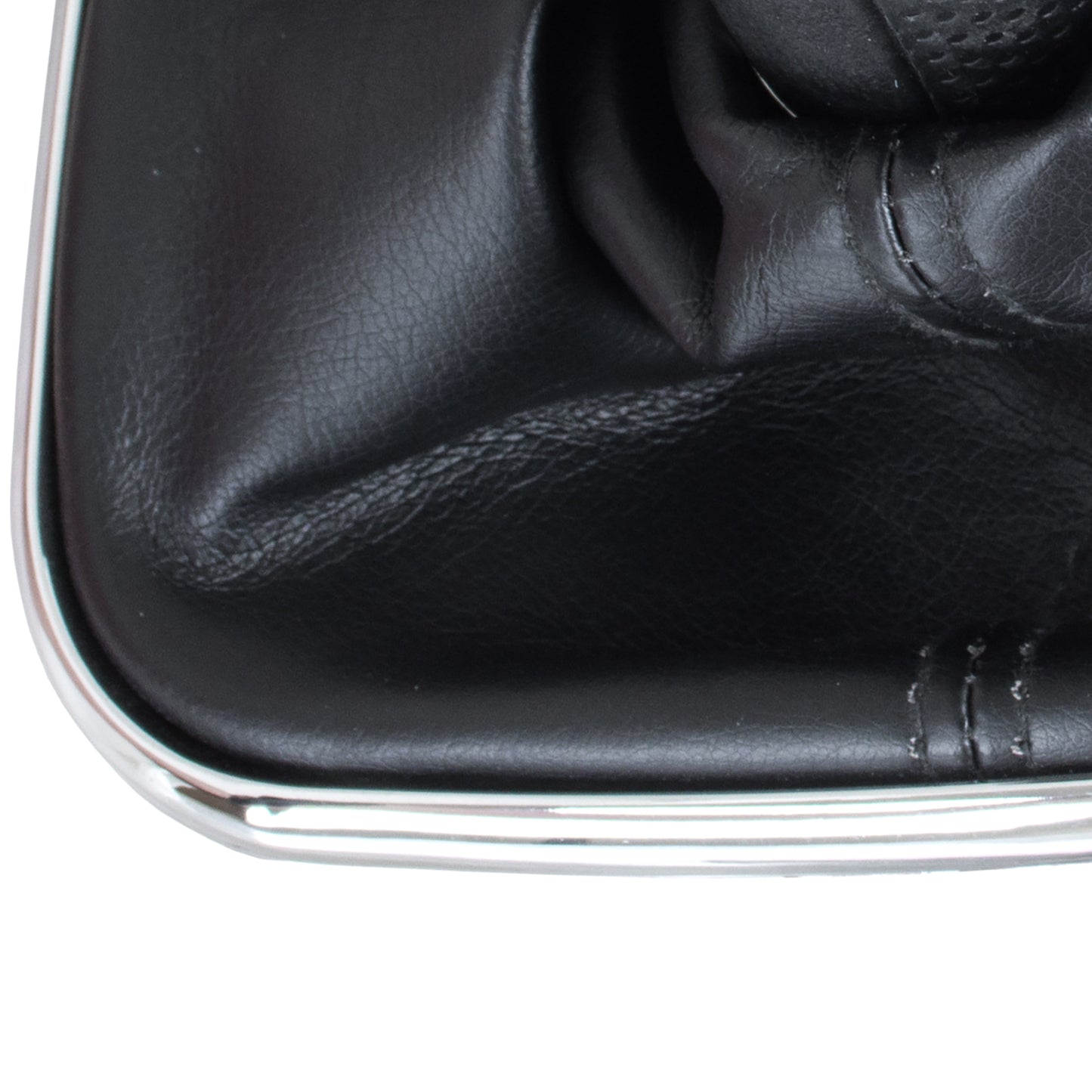 VW Sharan 2000- gałka zmiany biegów CZARNA + mieszek z ramką CHROM 5 BIEGÓW OTWÓR 23MM