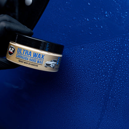 Wosk twardy Carnauba z gąbką do lakieru K2 ULTRA WAX 250g K073